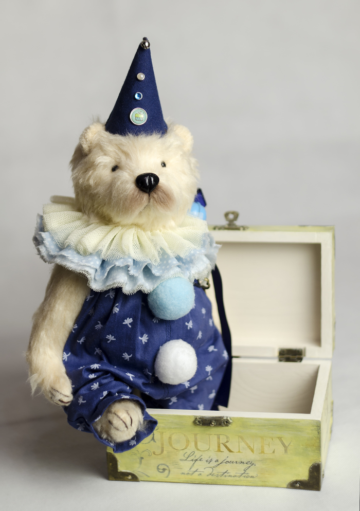 clown bear - My, Teddy bear, The Bears, Beginning photographer, Object shooting, Handmade