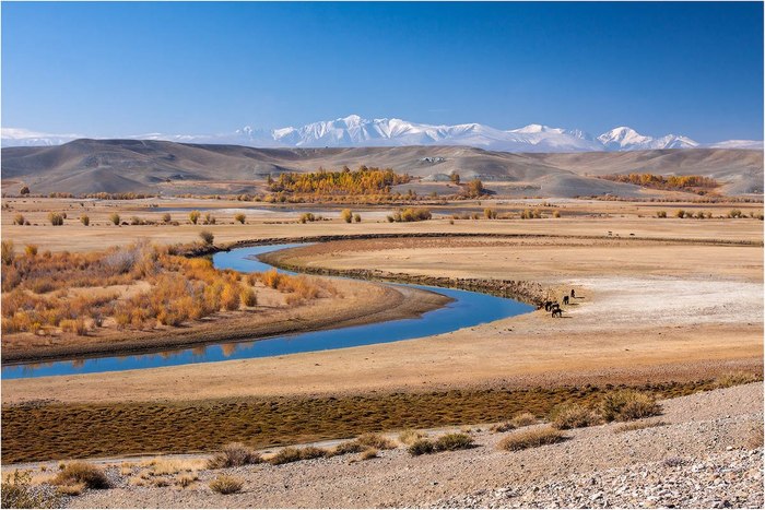 Chui steppe - Altai, Nature, Landscape, Chuya, Chui Valley, The photo, River, Altai Republic