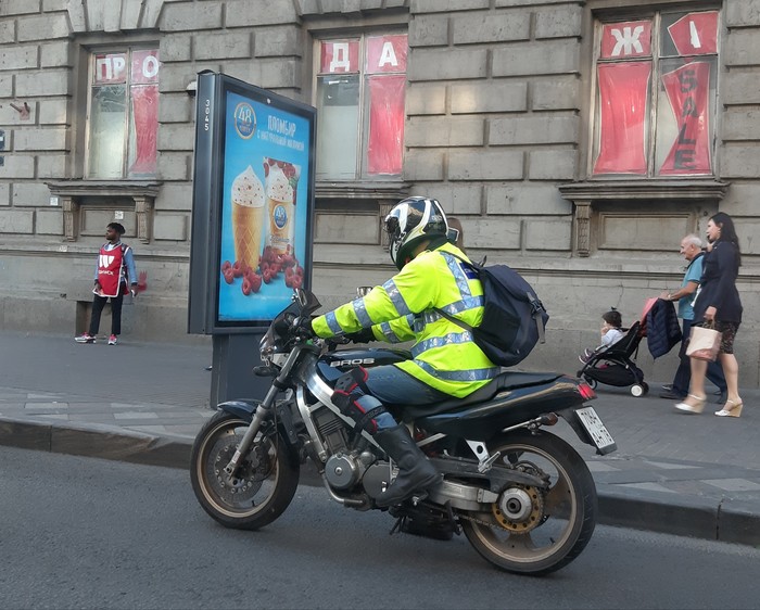 Responsibility, not show-off - My, Motorcyclist, Respect, Saint Petersburg, Motorcyclists