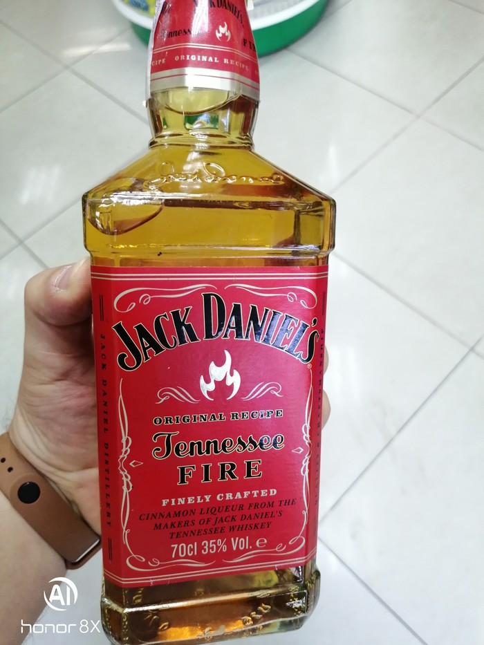 R. I. P Jack Daniels Tennessee Fire - My, Whiskey, Jack daniels, Tennessee, Fire, Red label
