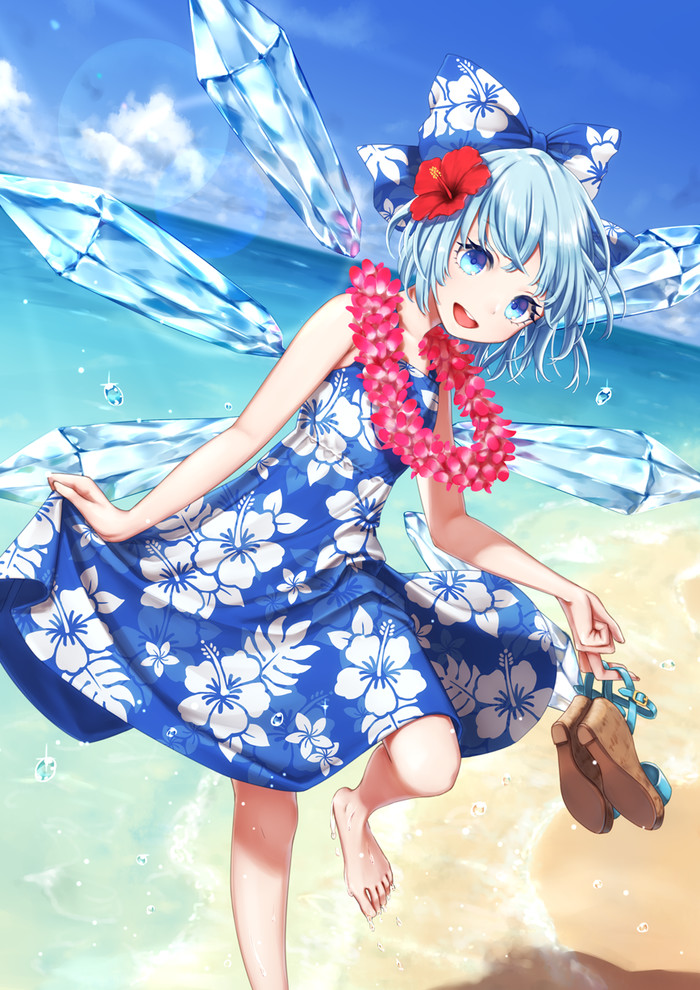 Cirno - Touhou, Anime art, Anime, Cirno, Dtvisu