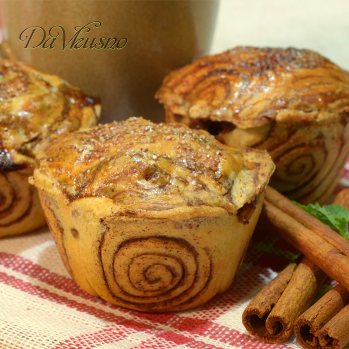 Muffins stuffed with apples and cinnamon - My, Cooking, Video recipe, , Muffins, Video, Recipe, Longpost