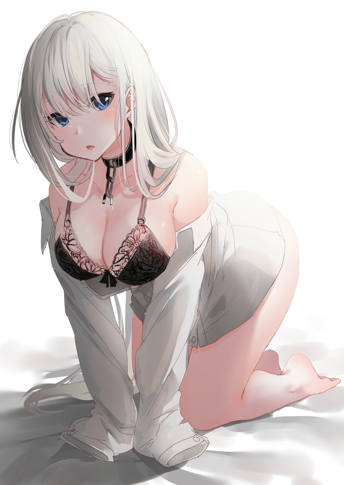 Belfast - NSFW, Anime, Anime art, Azur lane, Belfast, Breast, Bra