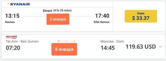 Cheap tickets to Israel for the New Year holidays without capturing working days for 12.5 thousand rubles - My, Israel, New Year, Travel planning