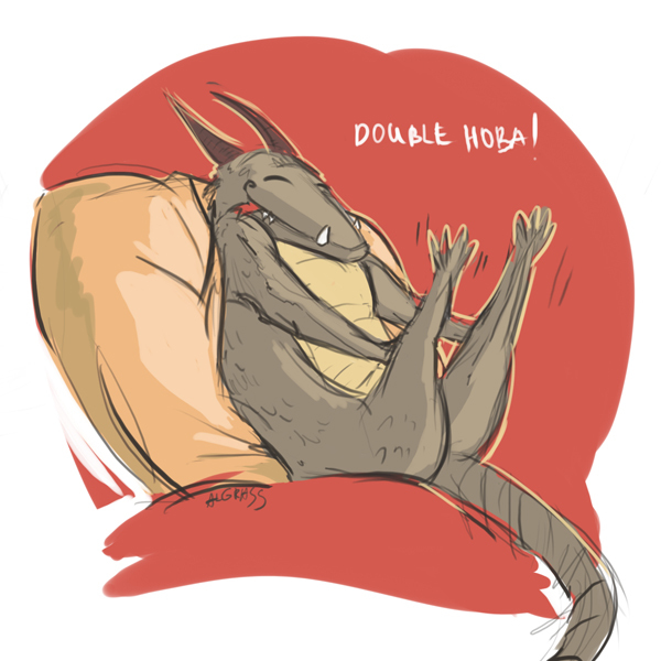 Fantasy double hoba! - My, The Dragon, Hoba, Glaurung, Humor