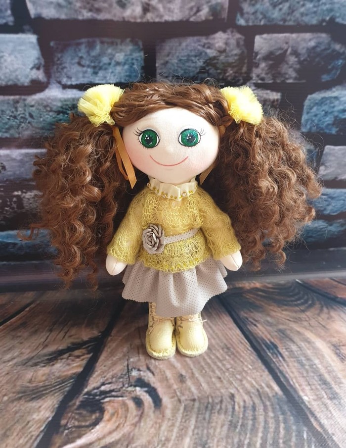 Handmade doll - My, Doll, Toys, Soft toy, Author's toy, Kids toys, With your own hands, Needlework, Longpost