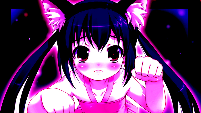 good night ^^ - Anime, Nyasha, Anime art, Art, Neko, Not anime, Animal ears