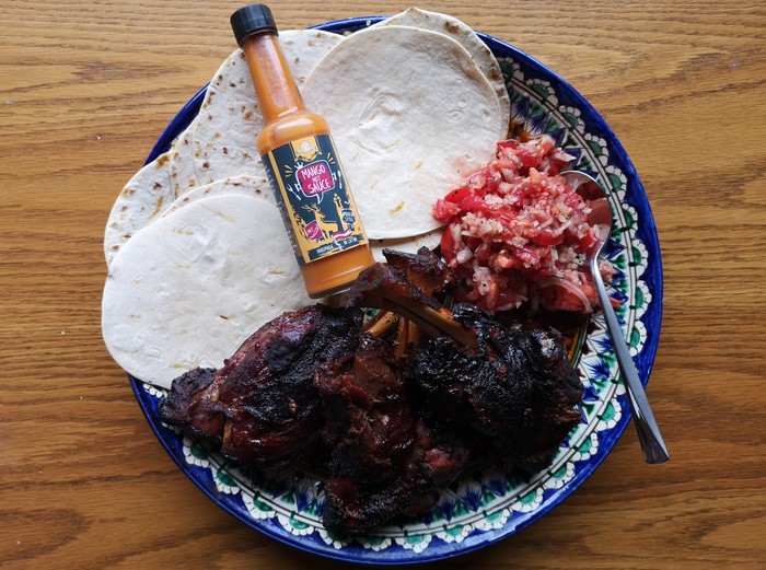 Lamb in smoreka for TACO (TACO) - B-B-Q, Mutton, Smoking, Smoker, Meat, Taco, Video, Longpost