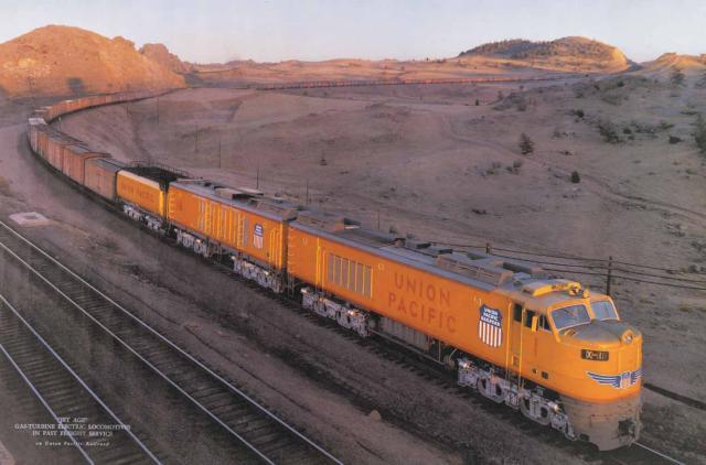 Union pacific gas turbine locomotives. - Railway, Gas turbine locomotive, Gas turbine engine, USA, Longpost