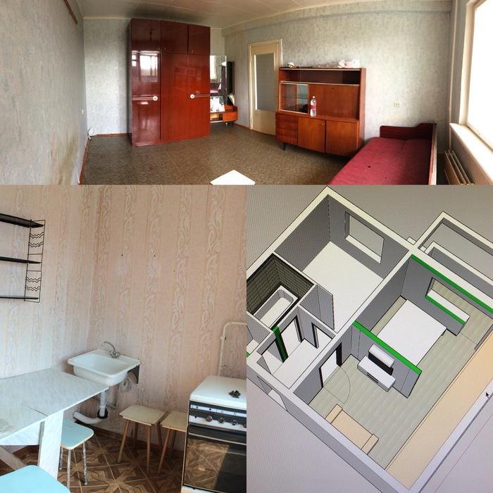 Ремонт однокомнатной квартиры. До и после. Финальная смета. Ремонт квартир, Ремонт, Процесс, Мат, Длиннопост