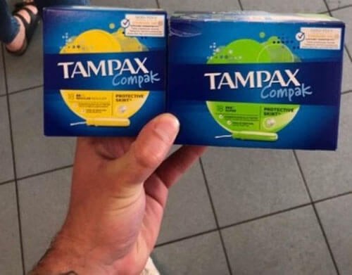 Lemon and lime tampons put a man in a dead end - Humor, Freaks, Tampax