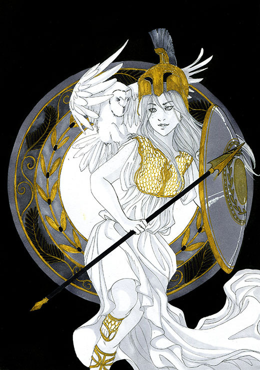 Ladies of ancient mythology - Ancient greek mythology, Art, , Longpost