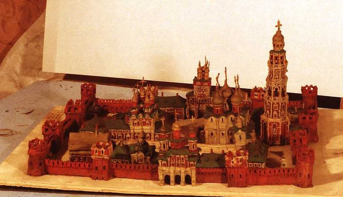 Novodevichy Convent. Plasticine - My, Plasticine, Handmade, Sculpture, Novodevichy Convent