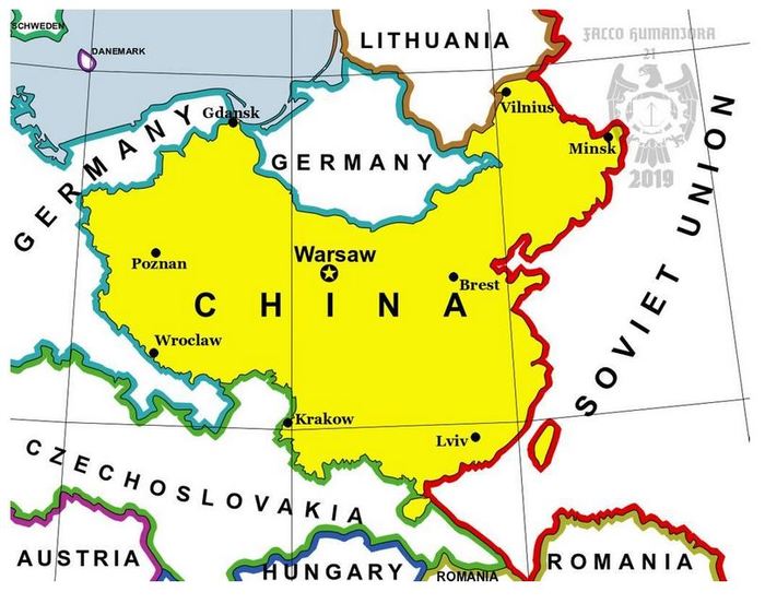 All to school, learning geography: maps of China and Austria - Geography, Story, Humor, alternative history, alternative reality, Creation