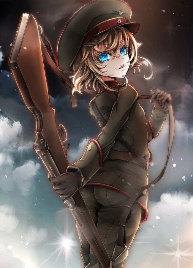 Таня Дегуршафф - Аниме, Anime Art, Арт, Tanya Degurechaff, Youjo Senki, Подборка, Длиннопост