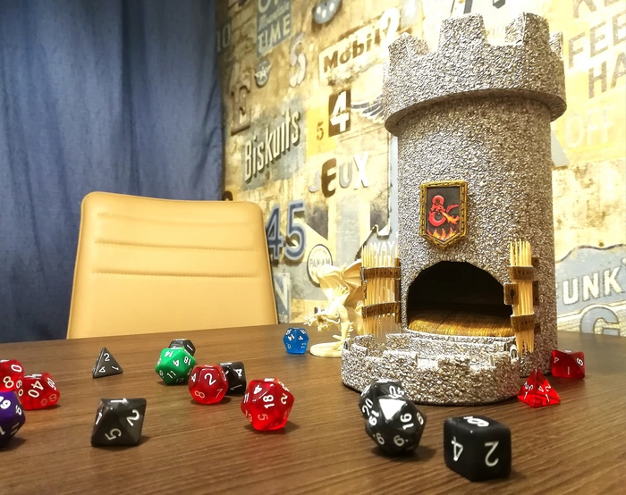 Dice Tower: random or a way to cheat?! - My, Dice tower, Dungeons & dragons, Pathfinder, Longpost, Dnd 5, With your own hands, Board games