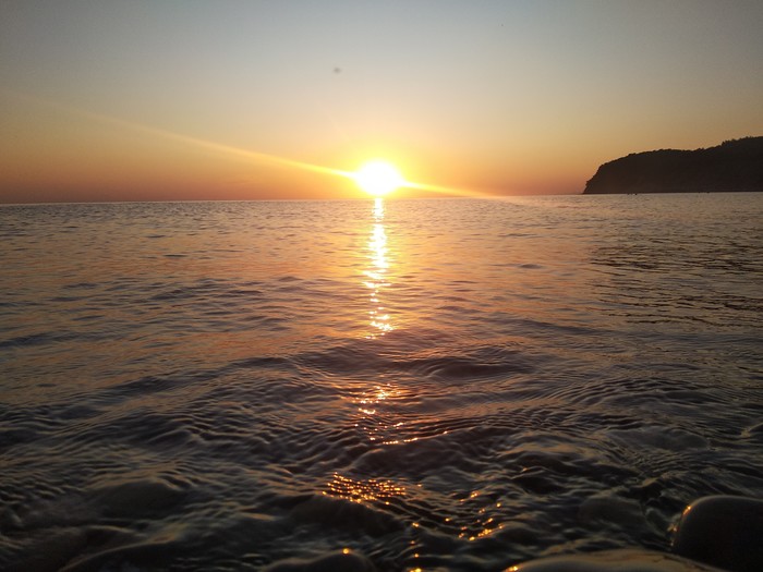 09/01/2019 sea sunset - My, Black Sea, First day of autumn, Autumn