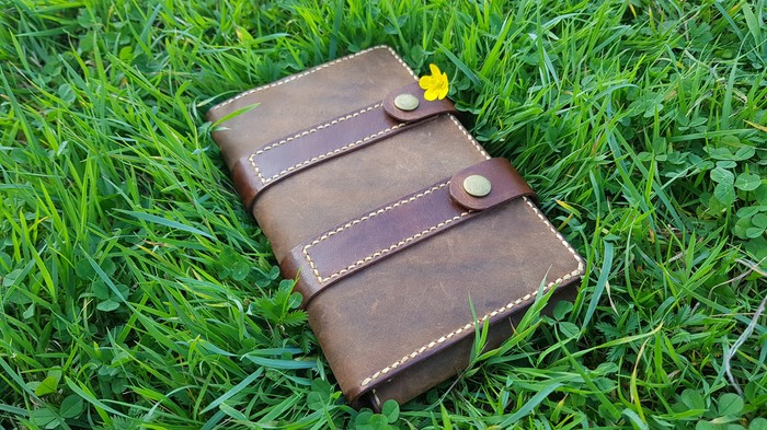 The first serious leather craft - My, Natural leather, Leather products, Wallet, Purse