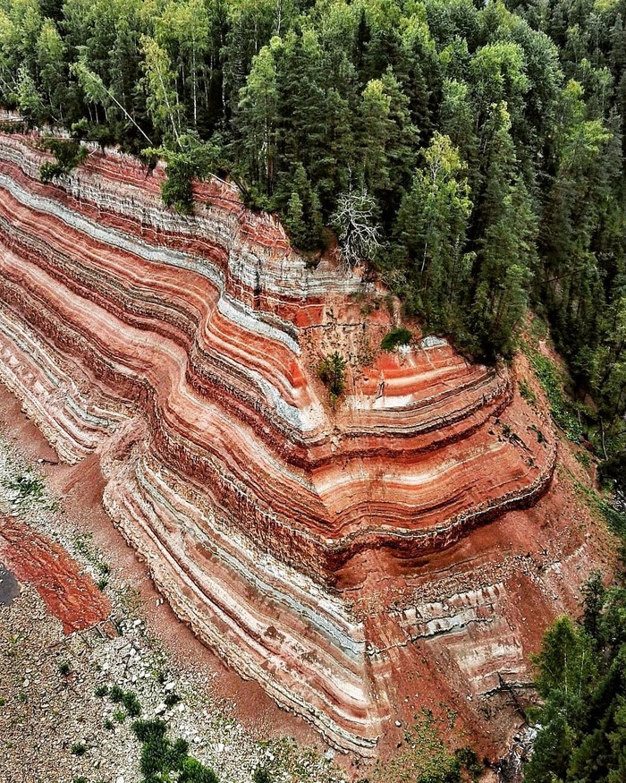 puff coast - River, Shore, Layers, Geology, Longpost