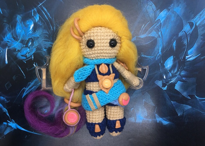 Zoe from League of Legends - My, LOL, League of legends, Zoe, Amigurumi, Knitted toys, Needlework, Longpost