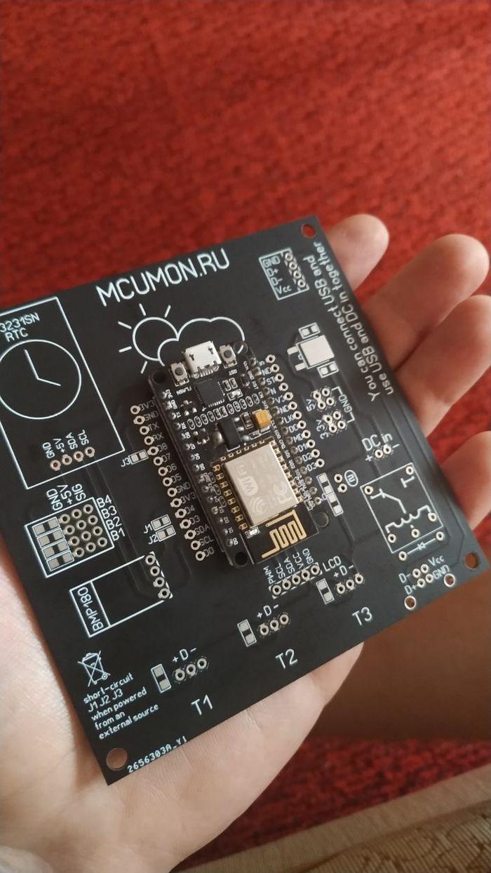 Мониторинг погоды или электронный градусник - Моё, Микроконтроллеры, Nodemcu, Интернет вещей, Длиннопост