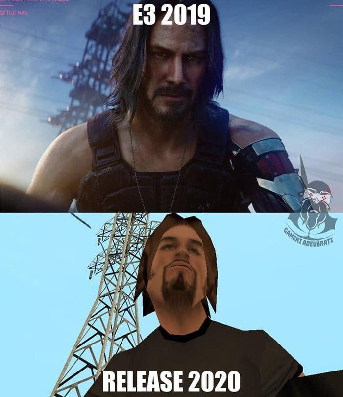 The footage shown may differ from the release version of the game - Cyberpunk 2077, Games, Game humor, Playstation 4, Graphics, Memes, Keanu Reeves, Gta, Johnny Silverhand