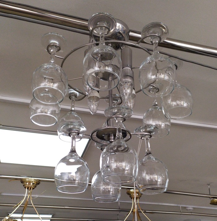 practical chandelier - My, Chandelier, Goblets