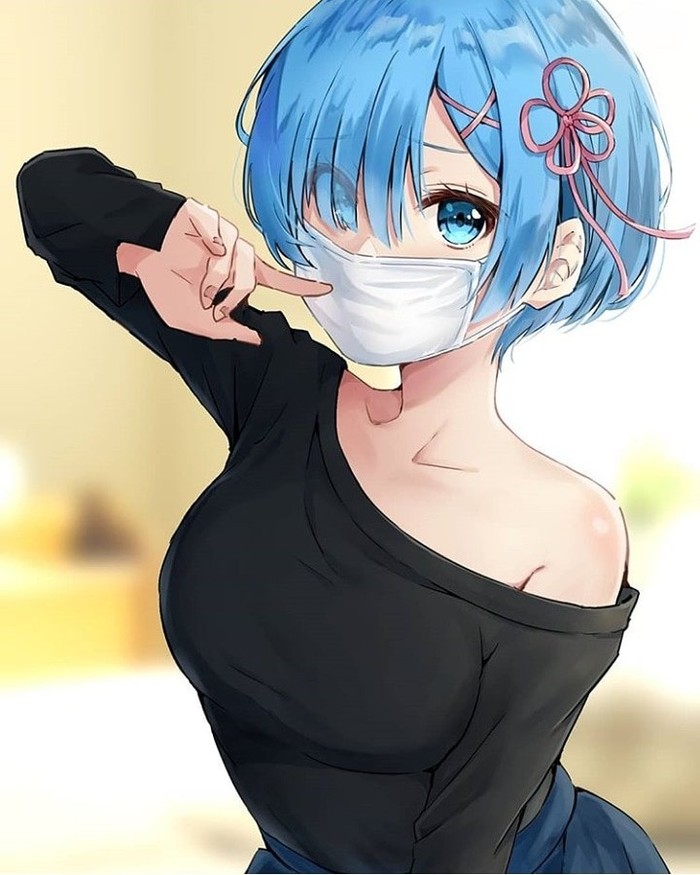 Nya - Anime art, Rem, Re: Zero Kara, Anime, Rem (Re: Zero Kara)