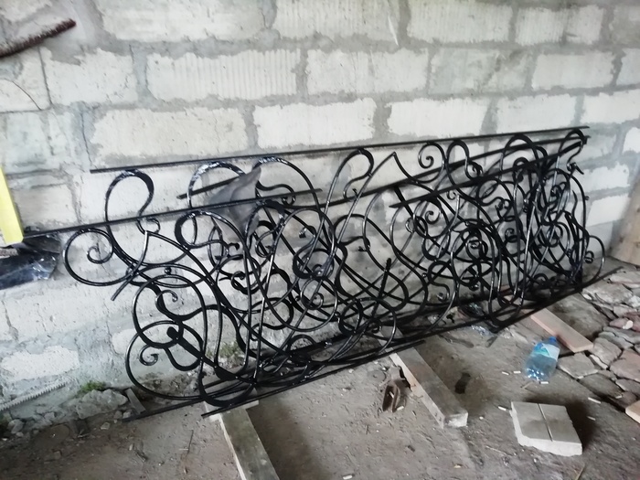 handmade fence - My, Forging, Welding, Forge, Blacksmithing, Creation, Longpost