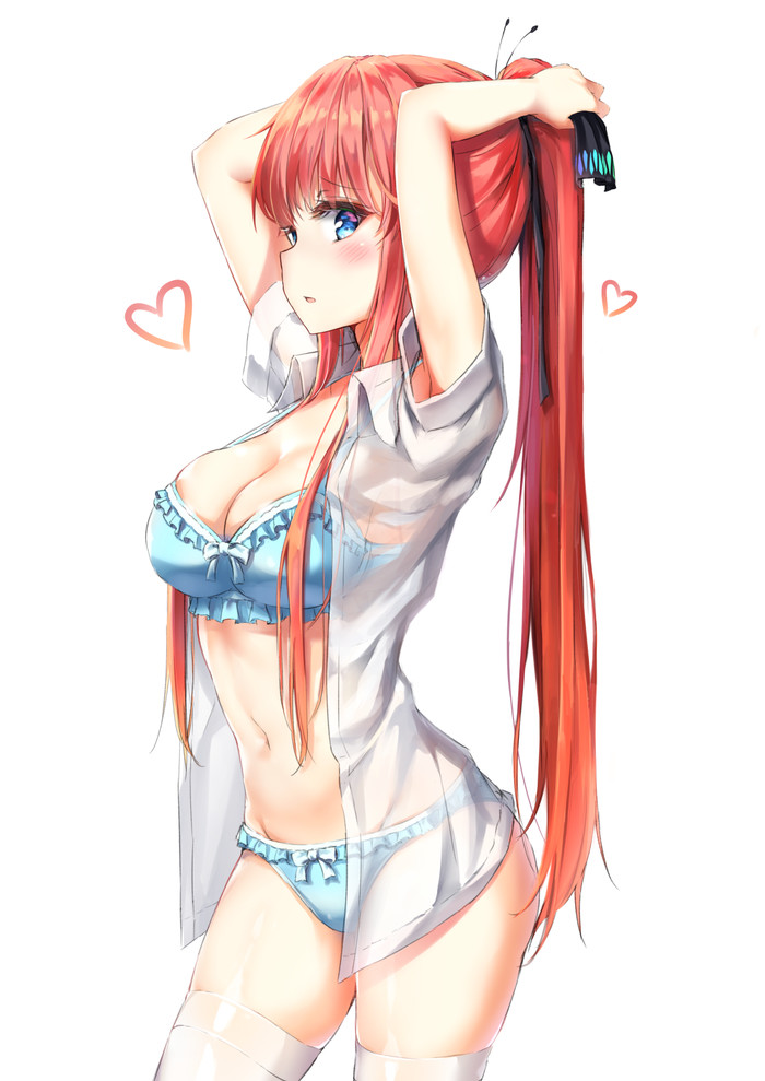 Art - NSFW, Anime art, Anime, , Gotoubun no hanayome, Underwear, Nino nakano