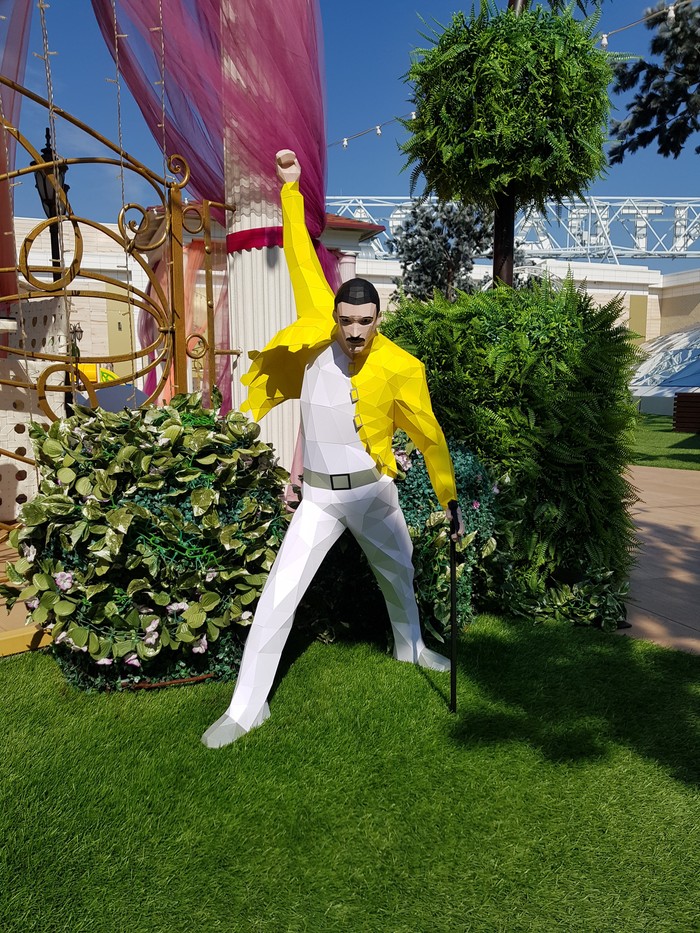 Freddie Mercury papercraft - Longpost, Papercraft, Needlework with process, Queen, Freddie Mercury, My