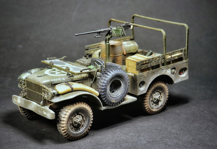 Dodge WC-51 - My, Scale model, , The Second World War, Modeling, Models, Longpost, Dodge