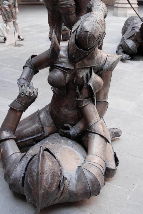 Romantic Middle Ages - The statue, The photo, Modern Art, Middle Ages, Knight, Sex, Sculpture