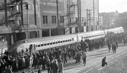 Trains of aerodynamic outlines: from M-10000 to Green Diamond. - Railway, Industrial Design, USA, Longpost, Diesel Train