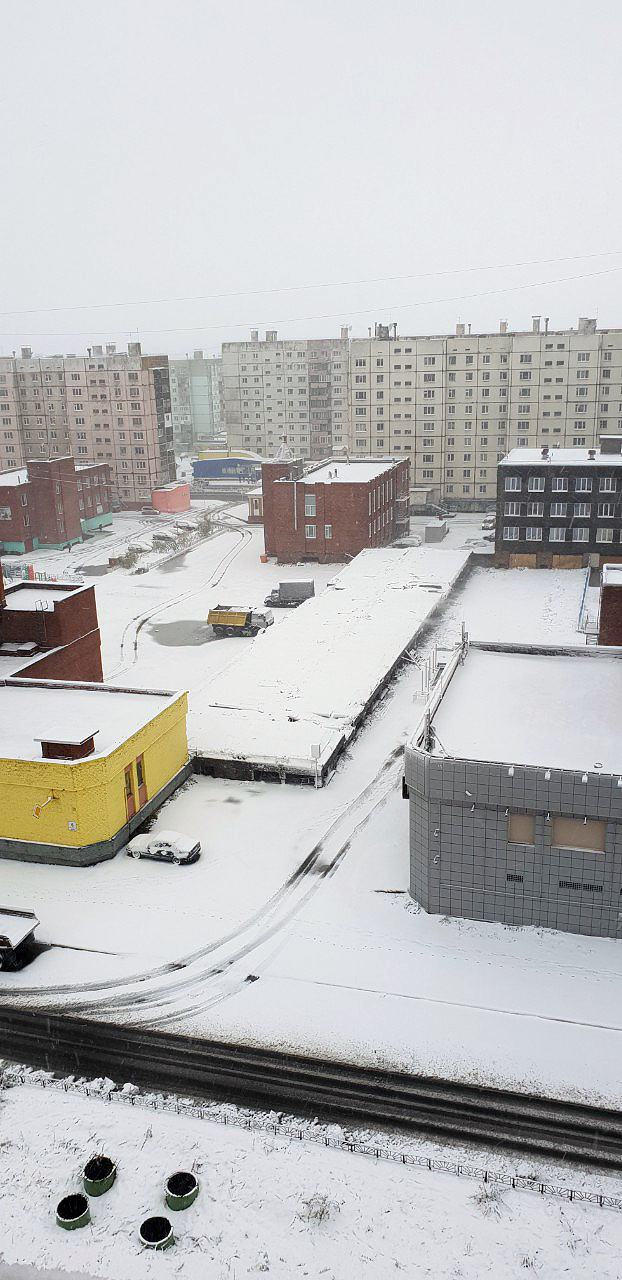 First snow - First snow, Norilsk