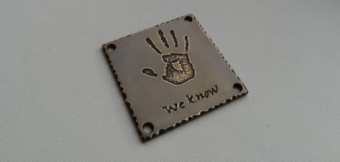 Etching trinkets with photoresist - My, PHOTORESIST, Etching, Keychain, Skyrim, We know, Needlework with process, Longpost