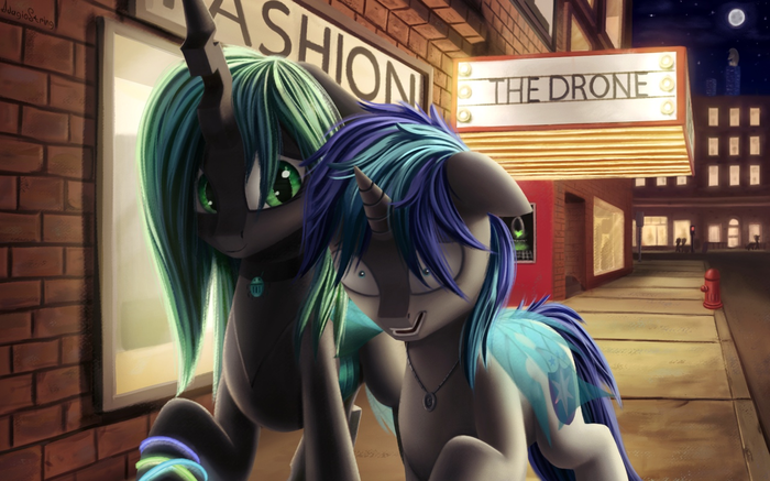 , ,   ? My Little Pony, Shining Armor, Queen Chrysalis, Adagiostring