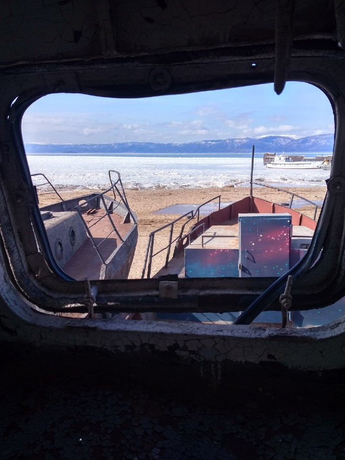 Space Baikal - My, Landscape, Travels, Baikal, Space, Russia, Ice, Ship