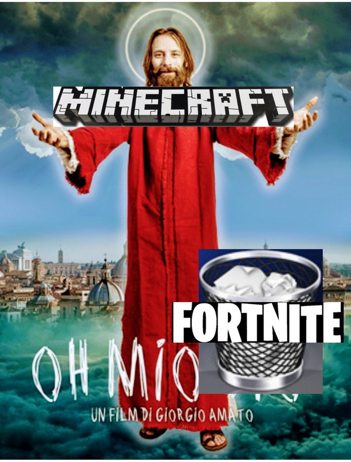 If you put fortnite in a trash can, will it be shit in the trash? - My, This is good, Minecraft