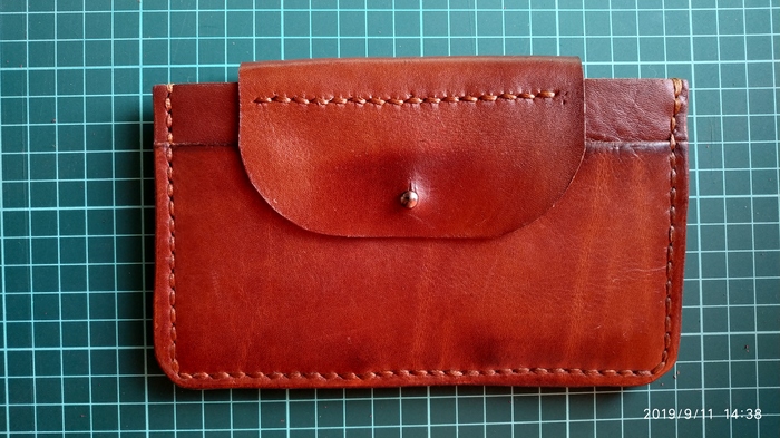 Purse for the driver. - My, Leather, Hobby, , Handmade, Needlework without process, Longpost, Documentation