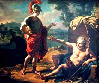 Alexander the Great and Diogenes of Sinop - Alexander the Great, Philosophy, Ancient Greece, Antiquity, Story