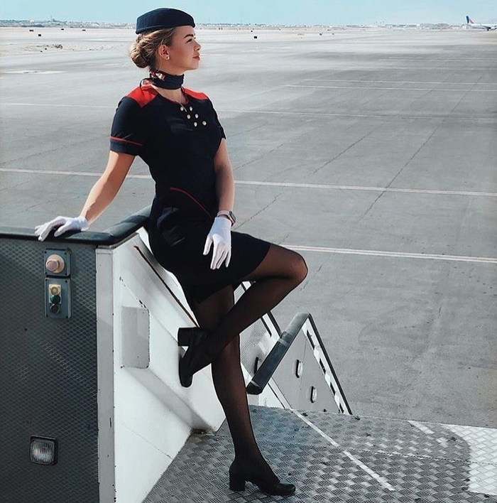 Стюардессы Стюардесса, Красивая девушка, Девушки, Аэрофлот, Униформа, Фотография, Длиннопост