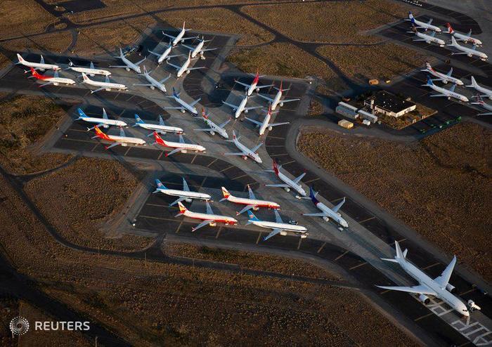 Красиво стоят - Авиация, Боинг, Boeing-737, Стоянка, Фотография, Reuters, Длиннопост, Boeing, Boeing 737