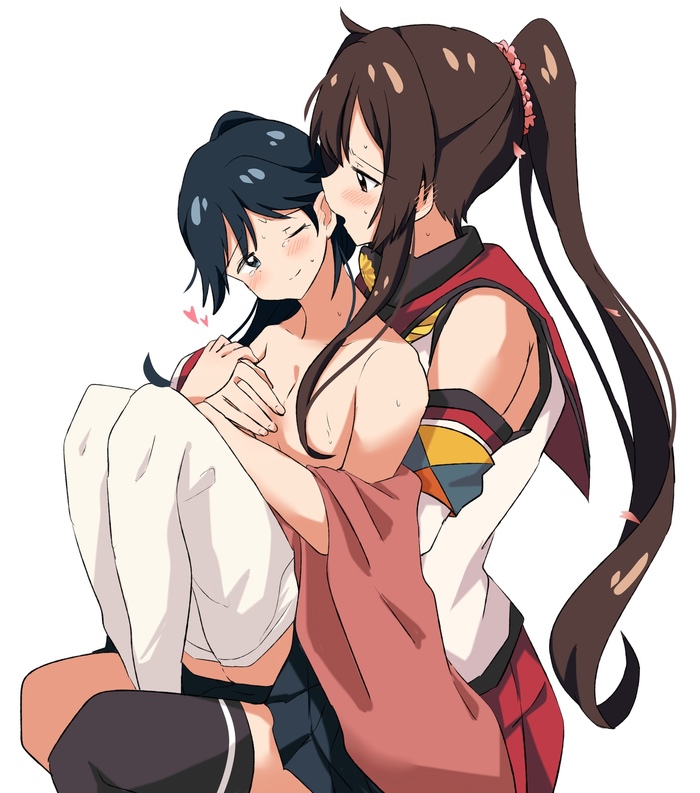 Houshou & Yamato - NSFW, Kantai collection, Houshou, Yamato, Anime art, Anime, Art