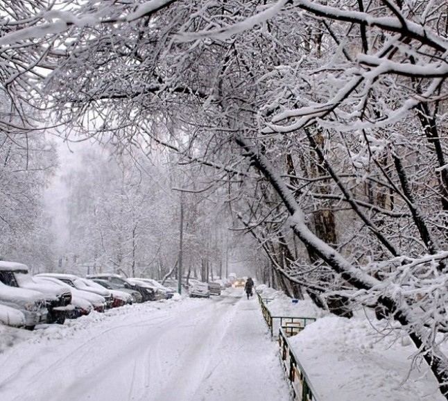 The long-awaited snow of September - My, Weather, Snow, Mat