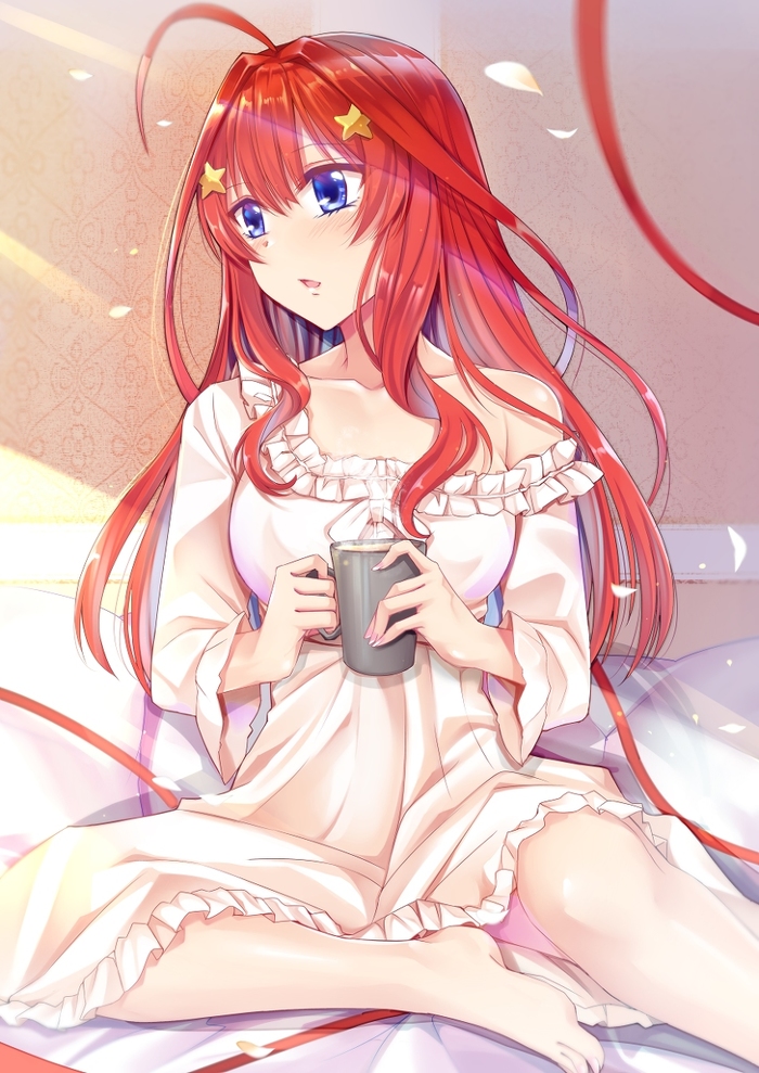 Itsuki Nakano - Anime, Art, Anime art, Nakano Itsuki, The Quintessential Quintuplets, Gotoubun no hanayome, Pixiv