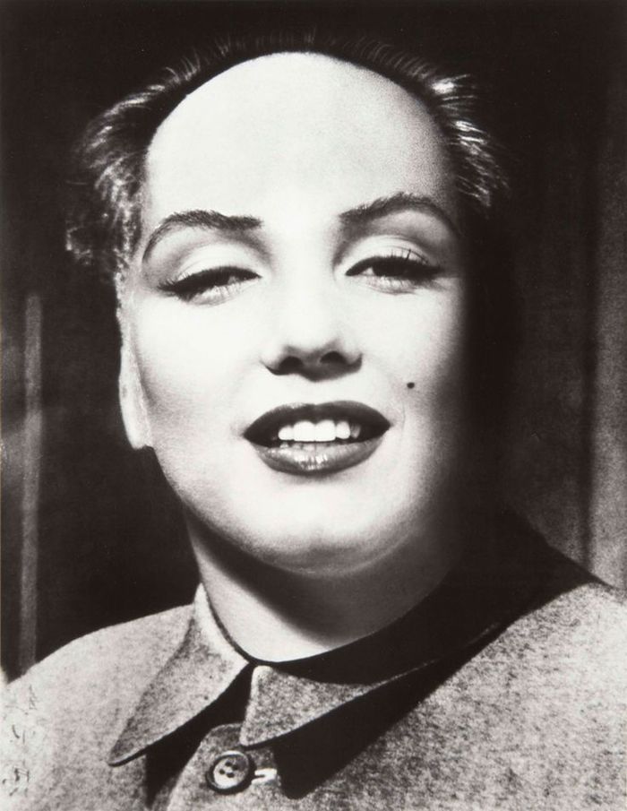 Mao/Marilyn - My, Mao zedong, Marilyn Monroe, Salvador Dali, Philip Halsman, Collage, Modern Art, Oil painting, Longpost, Story