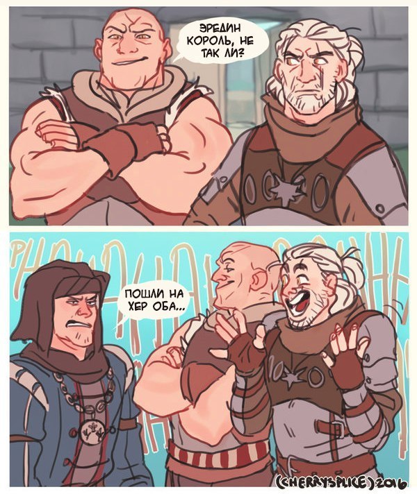 Expert in disputes with kings - Summer from Guletta, Vernon Roche, Geralt of Rivia, The Witcher 3: Wild Hunt, Comics, Longpost