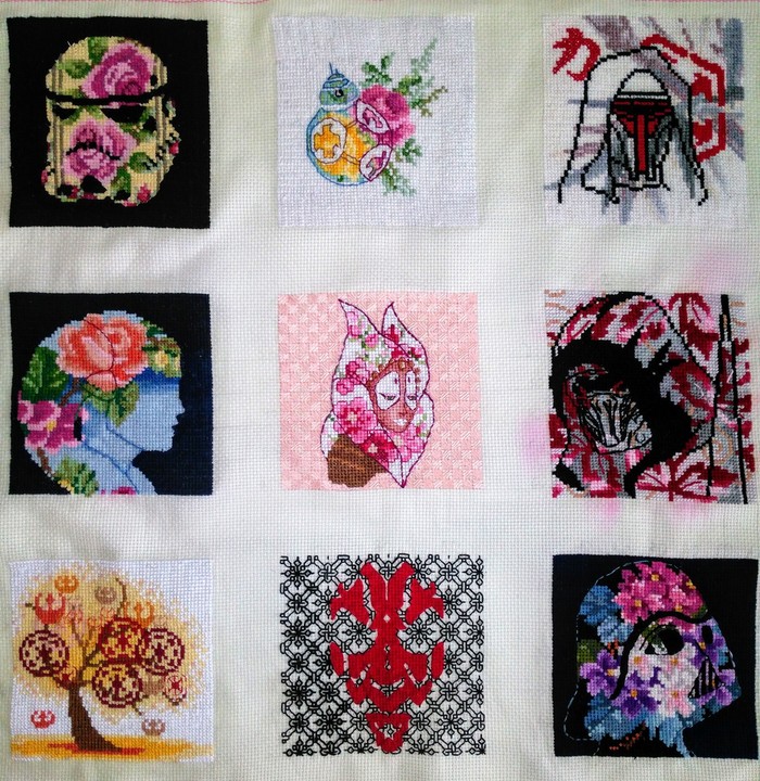 6. My hobby: embroidery. - My, Star Wars, Embroidery, Cross-stitch, Needlework, Longpost