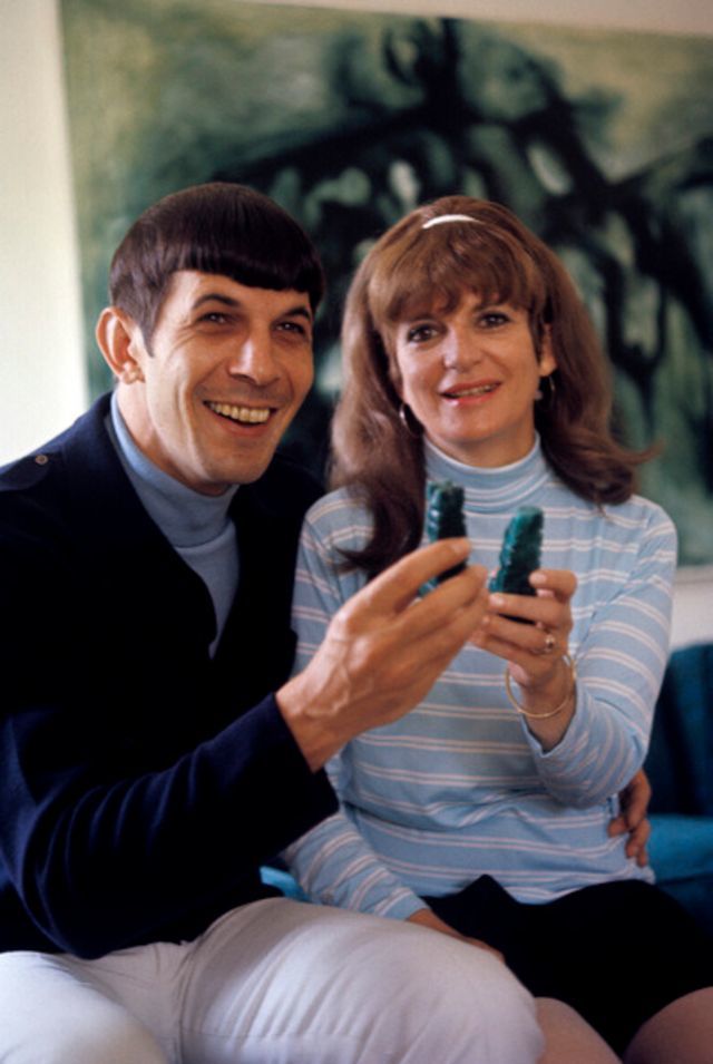 Leonard Nimoy with his wife. 1966 - Leonard Nimoy, , Longpost